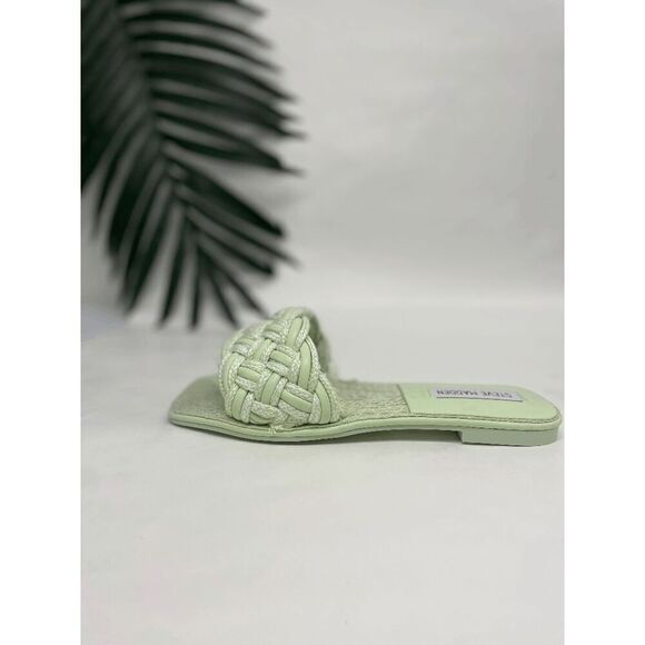 Steve Madden Women's Zeal Woven Slide Sandals - Mint 7M - Picture 3 of 7